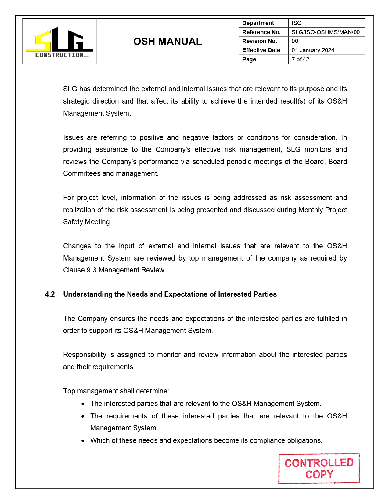 OSH Manual Page 9